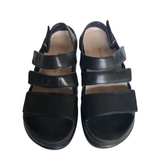 Aravon Kira Sandal Size 7 Black Leather - Picture 5 of 12